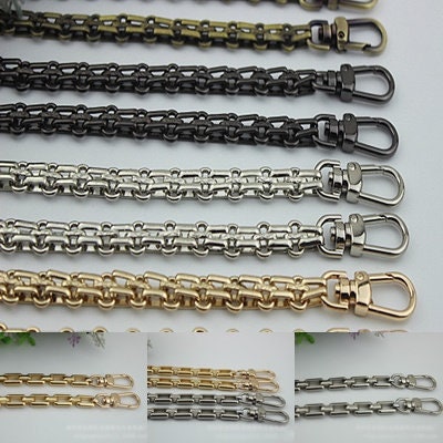 Purse Chain Bag Hardware Metal Crossbody Gold Silver Gunmetal Bronze Brass Vintage Strap Handle Handbag Curb Clutch Making Metal 120cm 4ft