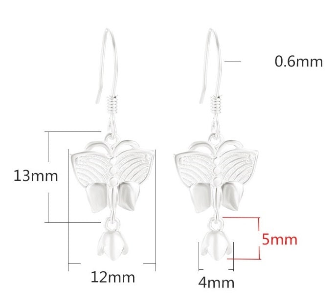 Butterfly Cup Pin Earrings Hook Blank Setting Sterling Silver Gold Bezel Fine 925 5 mm For One Pearl Bead No Prongs DIY Jewelry Wholesale