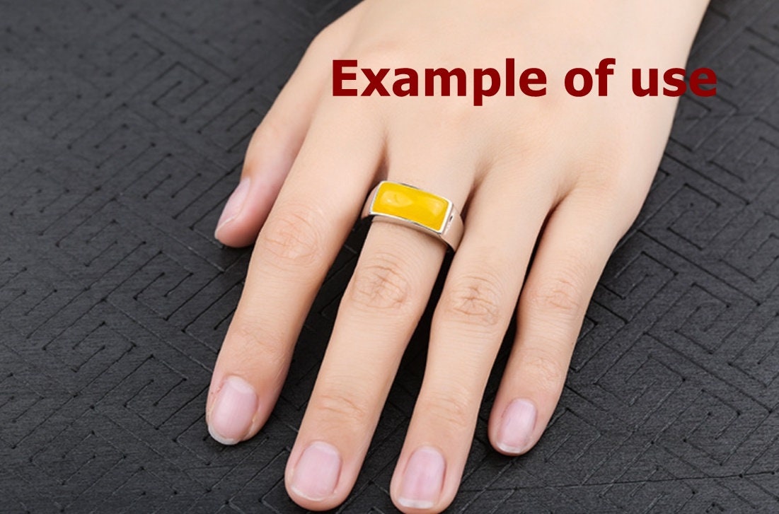 Ring Blank Setting 1pc Sterling Silver 925 Adjustable Rectangle 18k Gold Vermeil Smooth Fine 13 15 17 18 20mm One Stone Gemstone No Prongs