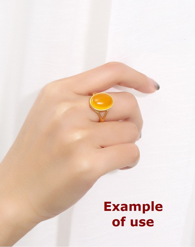 Ring Blank Setting 1pc Sterling Silver 925 Simple Oval 18k Gold Vermeil Adjustable 3-22mm One Stone Gemstone No Prongs Wholesale