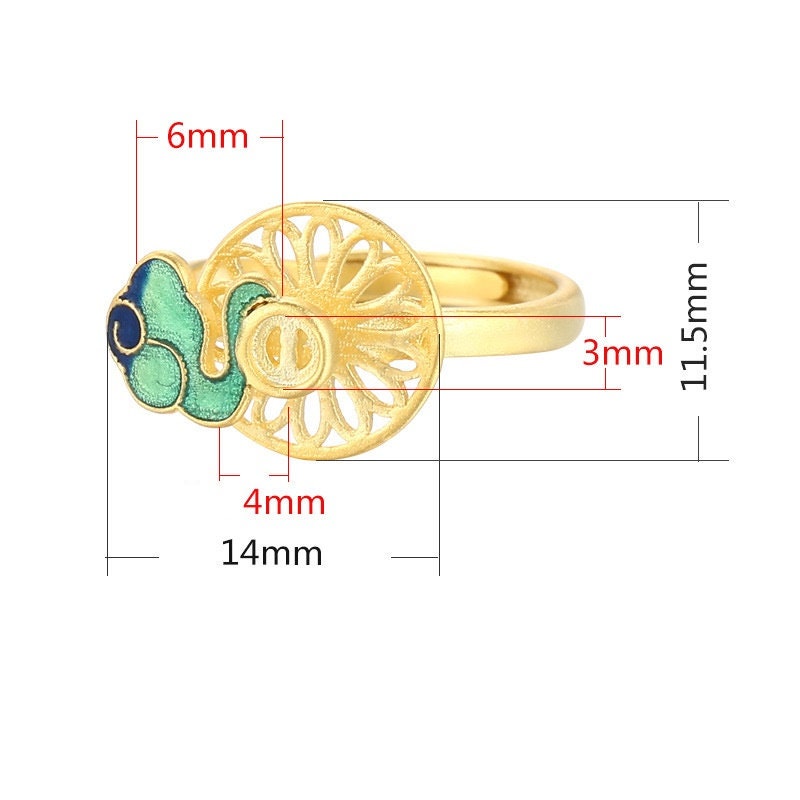 Ring Blank Setting 1pc Sterling Silver 925 Adjustable Two Levels Round 18k Gold Vermeil Base Fine Rose 3 11.5mm Wholesale