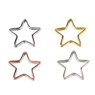 Five-Pointed Star Frame Buckle Clip Pendant Setting Sterling Silver Rose Gold Fine 925 6-8 mm For One Pearl No Prongs DIY Jewelry Wholesale