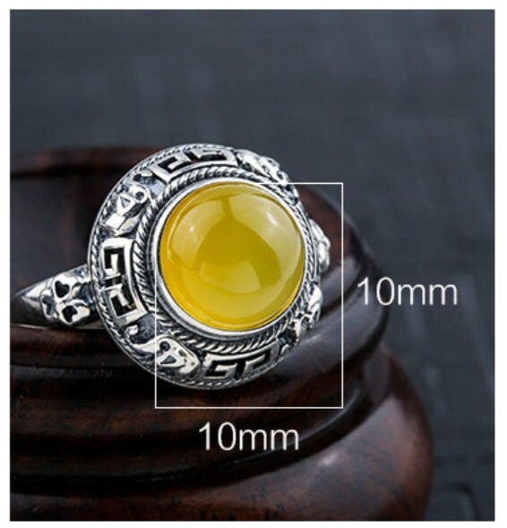 Ring Blank Setting 1pc Sterling Silver 925 Vintage Pattern Round Base Fine 10x10mm For One Stone Gemstone Adjustable No Prongs Wholesale