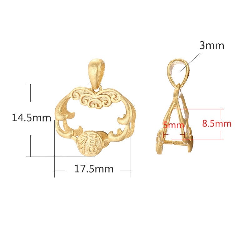 Ethnic Leaf Buckle Clip Pendant Setting Sterling Silver Gold Fine 925 5x8.5 mm For One Stone Gemstone No Prongs DIY Jewelry Wholesale