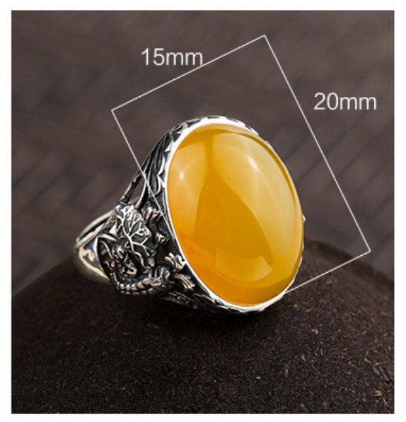 Ring Blank Setting 1pc Sterling Silver 925 Retro Fish Oval Base Fine 15x20mm For One Stone Gemstone Adjustable No Prongs Wholesale