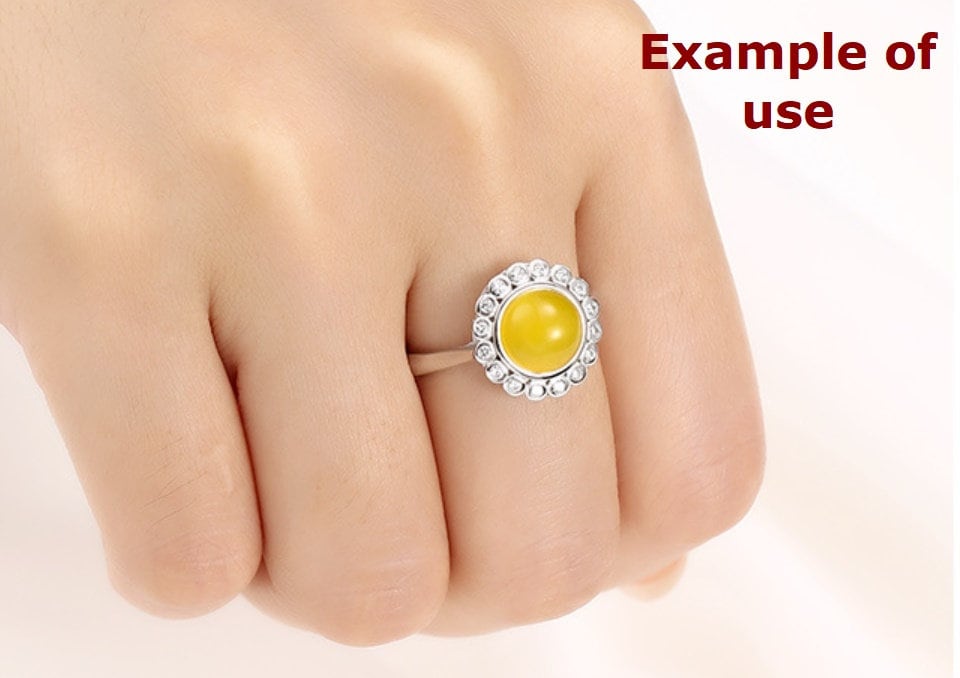 Ring Blank Setting 1pc Sterling Silver 925 Sunflower Round Base Gold Fine 6-10mm For One Stone Gemstone Adjustable No Prongs Wholesale