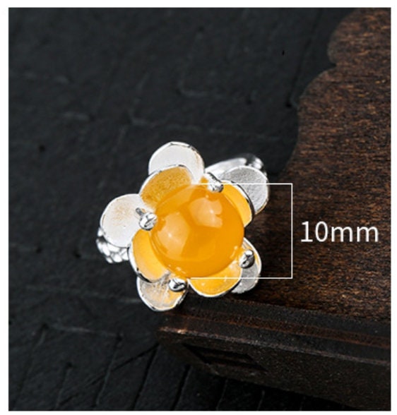 Ring Blank Setting 1pc Sterling Silver 925 Flower Cup Base White Gold Fine 10-11mm For One Pearl Bead Adjustable Four Prongs Wholesale