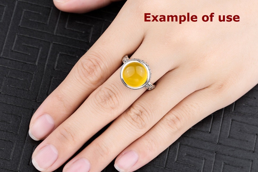 Ring Blank Setting 1pc Sterling Silver 925 Vinyage Round Base Fine 11x11mm For One Stone Gemstone Adjustable No Prongs Wholesale