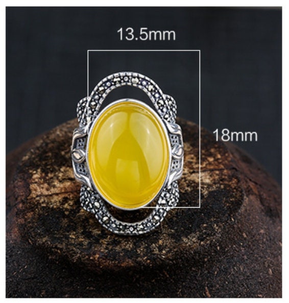 Ring Blank Setting 1pc Sterling Silver 925 Ethnic Flower Oval Base Fine 13.5x18mm For One Stone Gemstone Adjustable No Prongs Wholesale