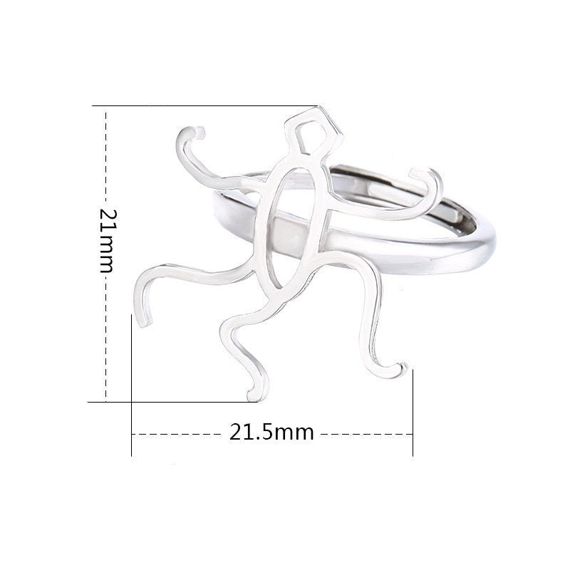 Ring Blank Setting 1pc Sterling Silver 925 Free Shape Base Fine Rose White Gold 21x21.5mm For One Stone Adjustable With Prongs Wholesale