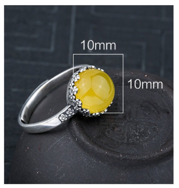 Ring Blank Setting 1pc Sterling Silver 925 Retro Flowers Round Base Fine 10x10mm For One Stone Gemstone Adjustable No Prongs Wholesale