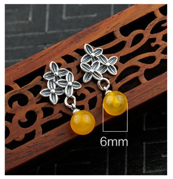 Flowers Pin Cup Base Earrings Stud Setting Bezel Sterling Silver Antique Fine 925 6-12mm For One Pearl Bead No Prongs DIY Jewelry Wholesale