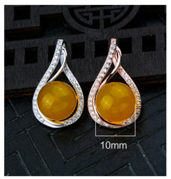 Crystals Teardrop Cup Pin Pendant Setting Sterling Silver Rose Gold Fine 925 8-10mm For One Pearl Bead No Prongs DIY Jewelry Wholesale