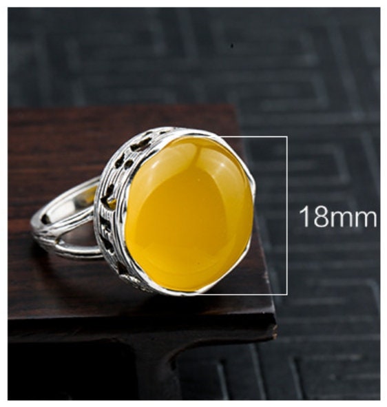 Ring Blank Setting 1pc Sterling Silver 925 Vintage Ethno Round Base Fine 18x18mm For One Stone Gemstone Adjustable No Prongs Wholesale