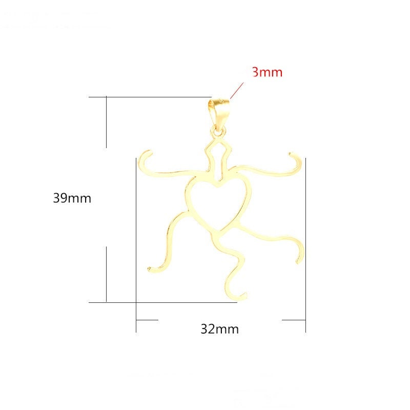 Bendable Adjustable Base Pendant Setting Sterling Silver Rose Gold Fine 925 32x39mm For One Irregular Bead No Prongs DIY Jewelry Wholesale