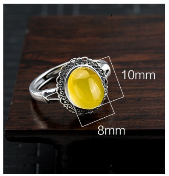 Ring Blank Setting 1pc Sterling Silver 925 Flower Oval Base Fine 8x10mm For One Stone Gemstone Adjustable No Prongs Wholesale