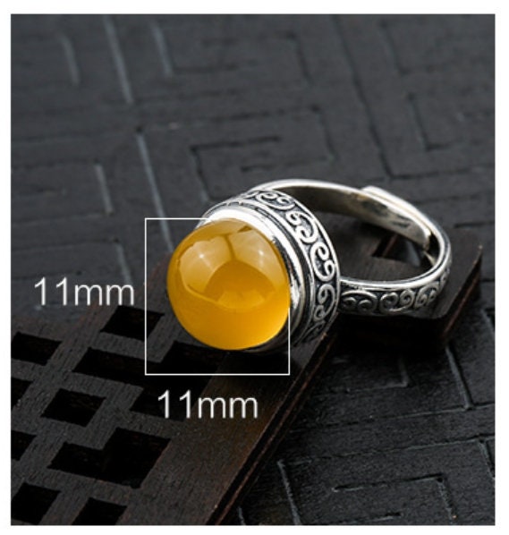 Ring Blank Setting 1pc Sterling Silver 925 Vinyage Round Base Fine 11x11mm For One Stone Gemstone Adjustable No Prongs Wholesale