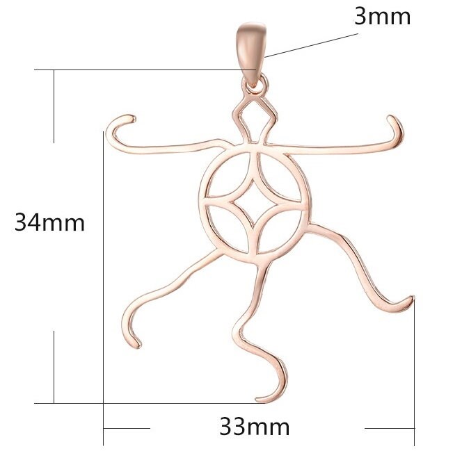 Bendable Adjustable Base Pendant Setting Sterling Silver Rose Gold Fine 925 33x34mm For One Irregular Bead No Prongs DIY Jewelry Wholesale