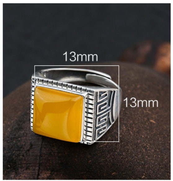 Ring Blank Setting 1pc Sterling Silver 925 Vintage Ethno Square Base Fine 13x13mm For One Stone Gemstone Adjustable No Prongs Wholesale