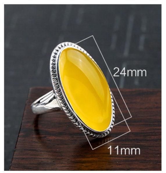 Ring Blank Setting 1pc Sterling Silver 925 Retro Oval Adjustable Vintage Fine 11x24mm For One Stone Gemstone No Prongs Wholesale