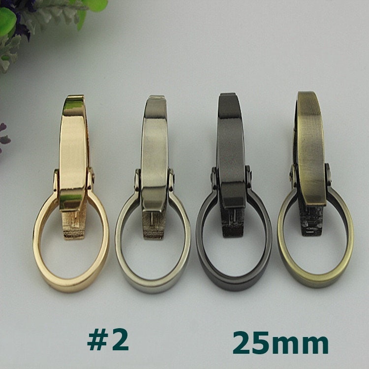 Swivel Lever Snap Hook 1/10pcs Bag Hardware Metal Spring Trigger Lobster Clasp Clip Gold Silver Gunmetal Bronze 25 31mm Purse Handbag Making