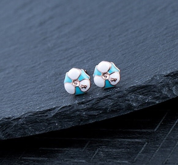 Candy Flower Pin Cup Base Earrings Stud Setting Sterling Silver Rose Gold Fine 925 2x2mm For One Pearl Bead No Prongs DIY Jewelry Wholesale