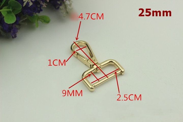 Swivel Lever Snap Hook 1/10pcs Bag Hardware Metal Spring Trigger Lobster Clasp Clip Gold Silver Bronze 38 32 25 20 16mm Purse Handbag Making