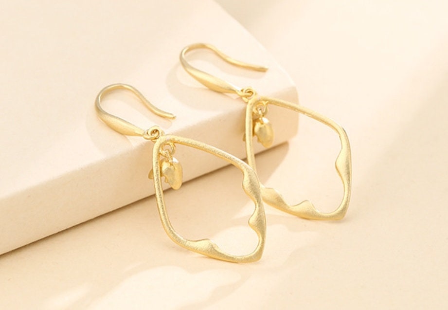 Leaf Frame Cup Pin Base Hook Earrings Setting Bezel Sterling Silver Gold Fine 925 3 mm For One Pearl Bead No Prongs DIY Jewelry Wholesale