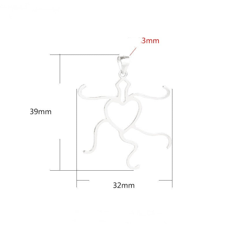 Bendable Adjustable Base Pendant Setting Sterling Silver Rose Gold Fine 925 32x39mm For One Irregular Bead No Prongs DIY Jewelry Wholesale