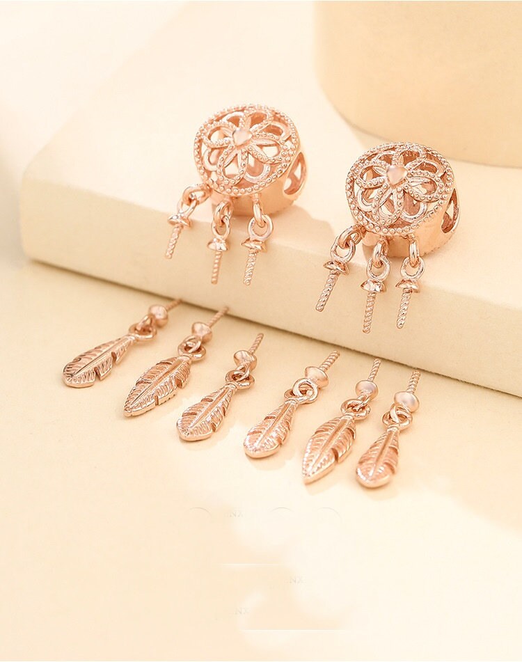 Dream Catcher Pin Pendant Setting Tray Bulk Sterling Silver Gold Fine 925 6x6mm For Three Pearls Beads No Prongs DIY Jewelry Wholesale