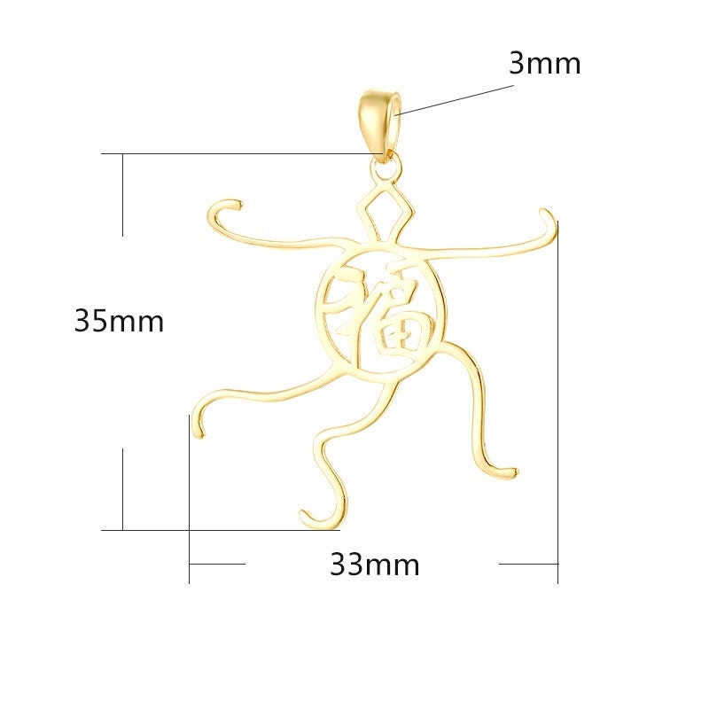 Bendable Adjustable Base Pendant Setting Wholesale Sterling Silver Rose Gold Fine 925 33x35mm For One Irregular Bead No Prongs DIY Jewelry