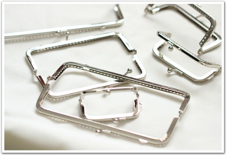 Silver Purse Frame Metal Vintage Pattern Snap Clasp For Bag Sewing Clutch Handbag Making Findings Hardware Supply Accessories 6-20cm