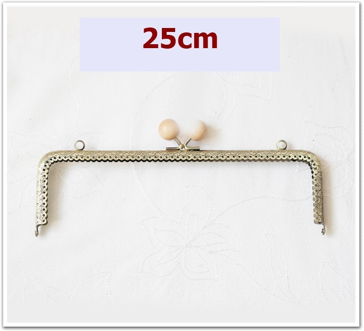 Antique Bronze Purse Frame Metal Vintage Beige Snap Clasp For Bag Sewing Clutch Handbag Making Findings Hardware Supply Accessories 8-25cm