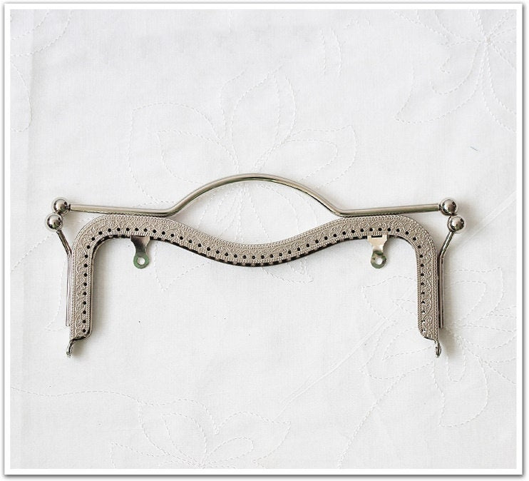 Bronze Black Gold Silver Purse Frame Metal Vintage Snap Clasp For Bag Sewing Clutch Handbag Making Findings Hardware Supply Accessories 20cm