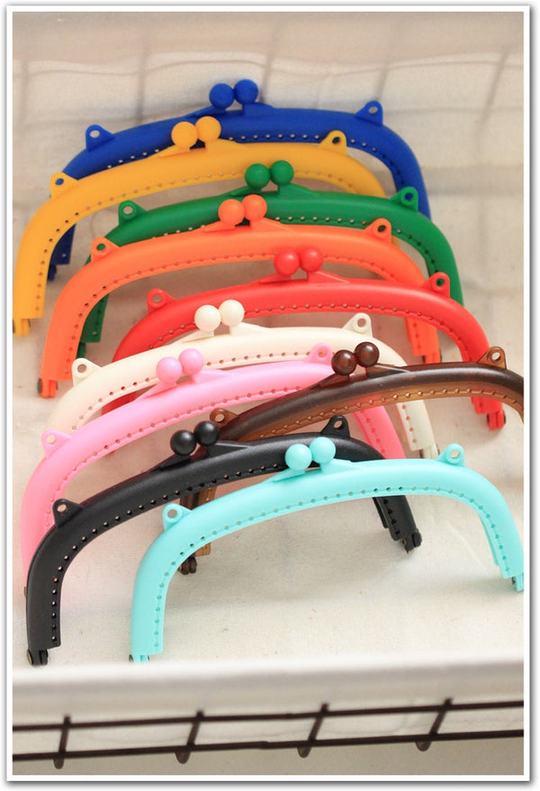 Multicolor Purse Frame Plastic Color Pattern Snap Clasp For Bag Sewing Clutch Handbag Making Findings Hardware Supply Accessories 16cm