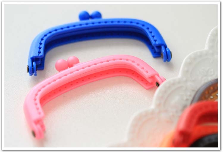 Multicolor Purse Frame Plastic Color Pattern Snap Clasp For Bag Sewing Clutch Handbag Making Findings Hardware Supply Accessories 8.5cm