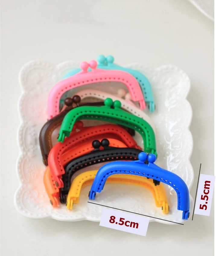 Multicolor Purse Frame Plastic Color Pattern Snap Clasp For Bag Sewing Clutch Handbag Making Findings Hardware Supply Accessories 8.5cm