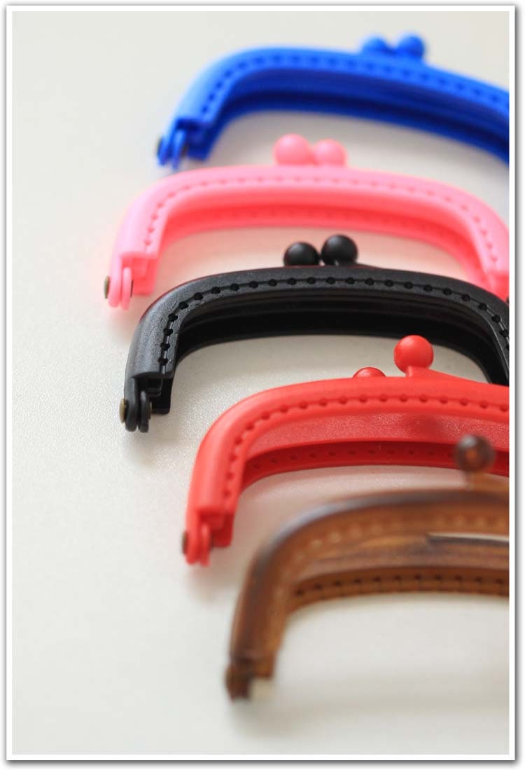 Multicolor Purse Frame Plastic Color Pattern Snap Clasp For Bag Sewing Clutch Handbag Making Findings Hardware Supply Accessories 8.5cm