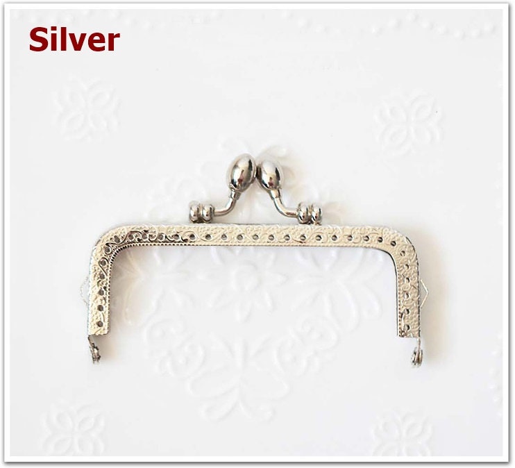 Gold Black Silver Purse Frame Metal Vintage Snap Clasp For Bag Sewing Clutch Handbag Making Findings Hardware Supply Accessories 10.5cm