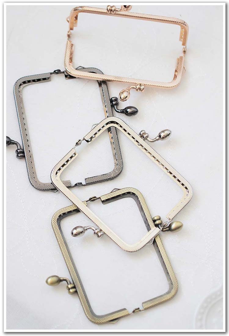 Gold Black Silver Purse Frame Metal Vintage Snap Clasp For Bag Sewing Clutch Handbag Making Findings Hardware Supply Accessories 10.5cm