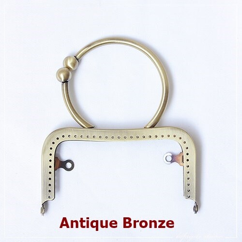 Silver Gold Bronze Purse Frame Metal Vintage Snap Clasp For Bag Sewing Clutch Handbag Making Findings Hardware Supply Accessories 12.5cm