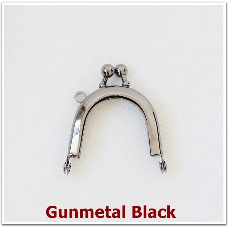 Silver Black Bronze Purse Frame Metal Vintage Snap Clasp For Bag Sewing Clutch Handbag Making Findings Hardware Supply Accessories 4cm