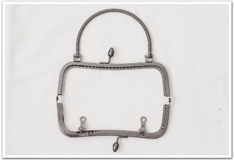 Silver Gold Black Purse Frame Metal Vintage Snap Clasp For Bag Sewing Clutch Handbag Making Findings Hardware Supply Accessories 16.5cm