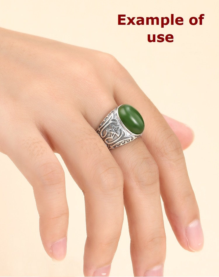 Ring Blank Setting 1pc Sterling Silver 925 Retro Oval Base Fine 10x13.5mm For One Stone Gemstone Adjustable No Prongs Wholesale