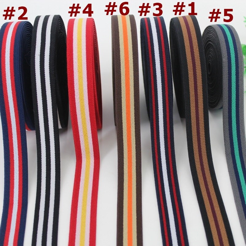 Colored Elastic Band Wide Waistband Webbing Strap Clothing Ribbon Comfort Soft Rubber Trim For Sewing Wholesale 25mm 1 Inch 10 50 Yards