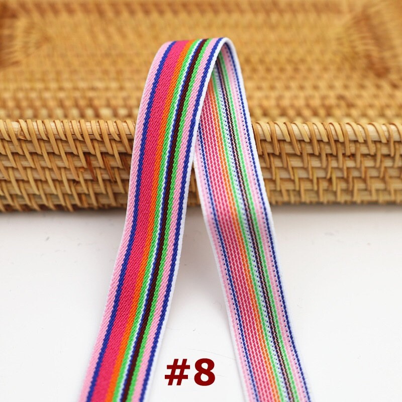 Colored Elastic Band Wide Waistband Webbing Strap Clothing Ribbon Comfort Soft Rubber Trim For Sewing Wholesale 25mm 1 Inch 10 50 Yards