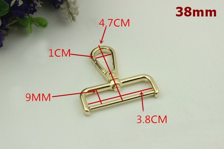 Swivel Lever Snap Hook 1/10pcs Bag Hardware Metal Spring Trigger Lobster Clasp Clip Gold Silver Bronze 38 32 25 20 16mm Purse Handbag Making