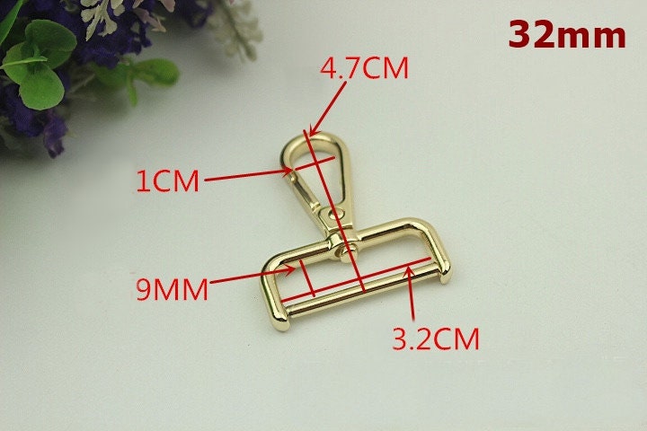 Swivel Lever Snap Hook 1/10pcs Bag Hardware Metal Spring Trigger Lobster Clasp Clip Gold Silver Bronze 38 32 25 20 16mm Purse Handbag Making