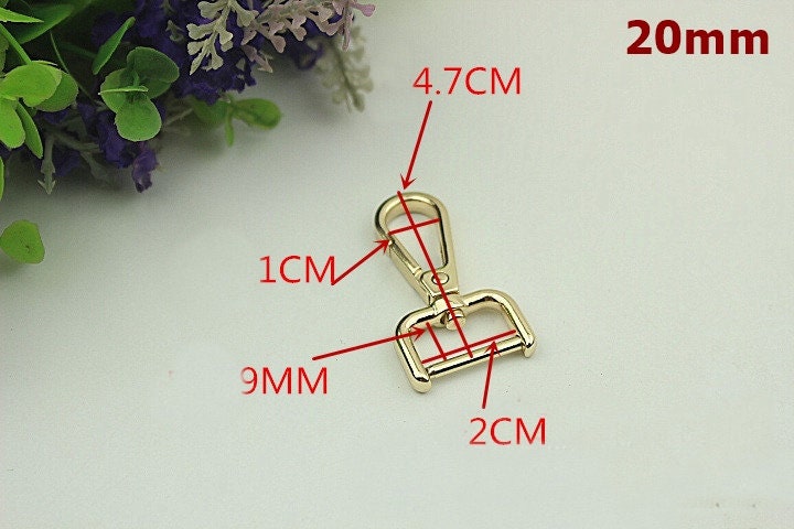 Swivel Lever Snap Hook 1/10pcs Bag Hardware Metal Spring Trigger Lobster Clasp Clip Gold Silver Bronze 38 32 25 20 16mm Purse Handbag Making