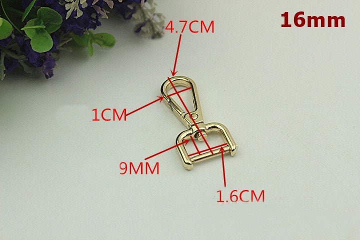 Swivel Lever Snap Hook 1/10pcs Bag Hardware Metal Spring Trigger Lobster Clasp Clip Gold Silver Bronze 38 32 25 20 16mm Purse Handbag Making